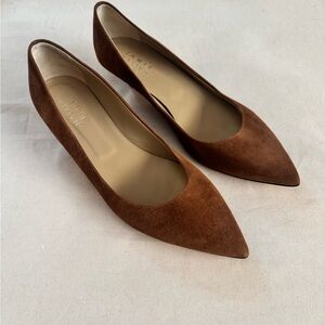 Jamie Haller Kitty Point Heels in Brown Suede NWOT